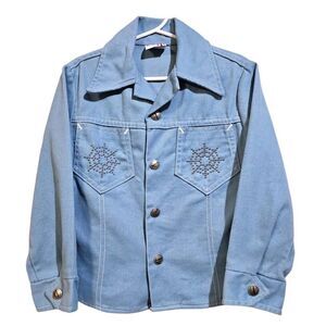 Vintage Billy The Kid Western Jacket Size 6 Blue
